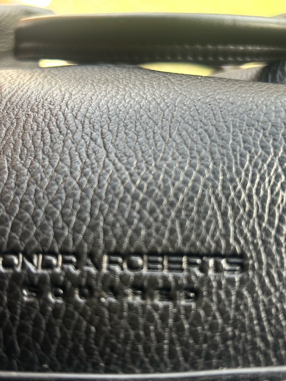 Sondra Roberts Squared Vegan Leather Black Bag with Silver hardware. - Picture 4 of 16